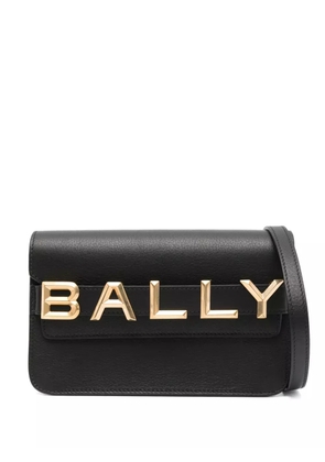 Bally logo-lettering leather bag - Black