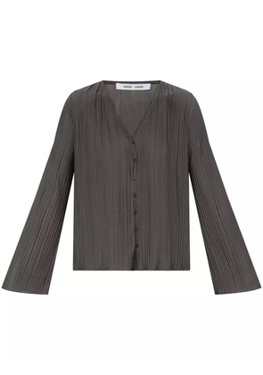 SAMSOE SAMSOE Sauma plissé blouse - Grey
