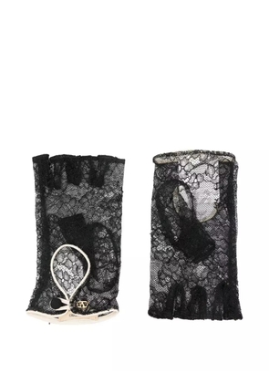 Valentino Garavani VLogo Signature lace gloves - DUY-NERO/BURRO/ORO