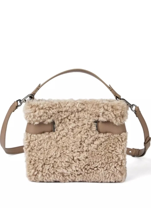 Brunello Cucinelli shearling mini bag - Neutrals