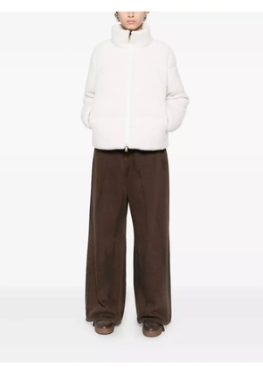 Moncler zip-fastening padded jacket - White