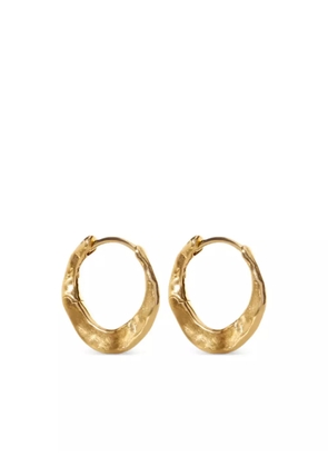 Monica Vinader Capri hammered huggie earrings - Gold