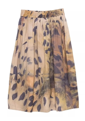 TALKING WALLS leopard-print skirt - Neutrals