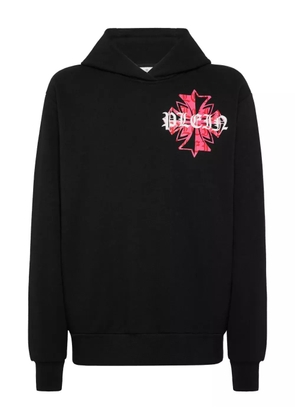Philipp Plein graphic-print hoodie - Black