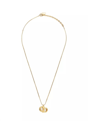 Christian Dior Pre-Owned 1970-1990s logo-pendant necklace - Gold