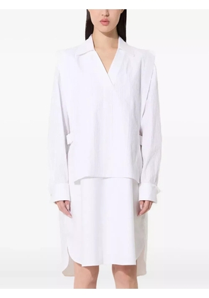 Kenzo V-neck midi dress - White