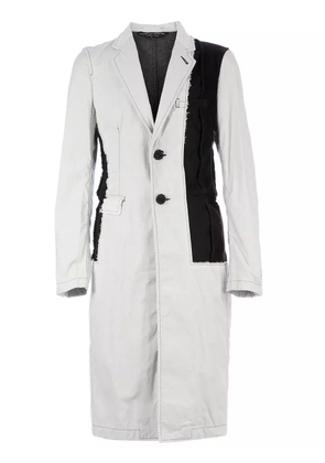 Comme des Garçons Homme Plus contrasting panel coat - White