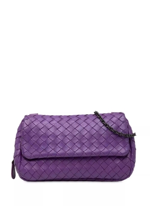 Bottega Veneta Pre-Owned 2012-2025 Mini Nappa Intrecciato Expandable Chain Flap crossbody bag - Purple