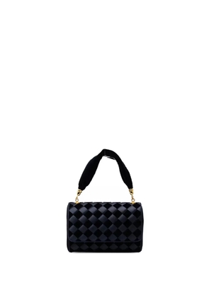 Bottega Veneta Pre-Owned 20th Century Velvet and Satin Intrecciato Top Handle Bag handbag - Blue