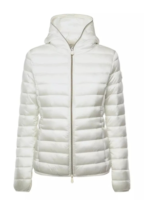 Save The Duck hooded zip coat - White