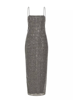 ROTATE BIRGER CHRISTENSEN beaded slip maxi dress - Black