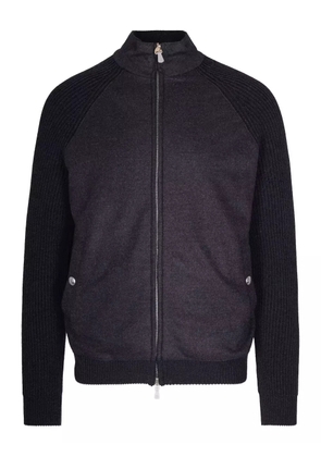 Eleventy ribbed panelled jacket - Grey