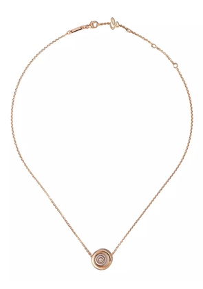 Chopard 18kt rose and white gold diamond Happy Spirit pendant necklace - Pink
