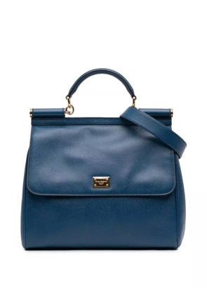 Dolce & Gabbana Pre-Owned 2009 Large Calfskin Miss Sicily satchel - Blue