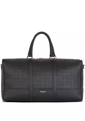 Balmain Voyage monogram duffle bag - Black