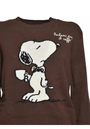 MC2 Saint Barth embroidered crew-neck sweater - Brown