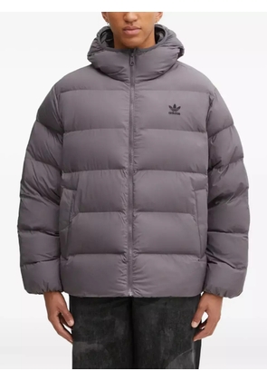 adidas zip-fastening padded jacket - Grey