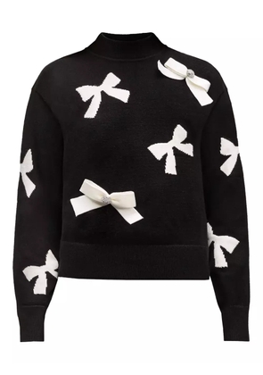 Karl Lagerfeld bow-embellished sweater - Black