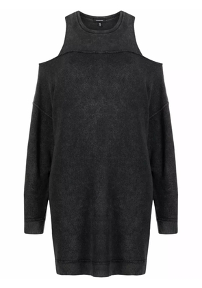 R13 cold-shoulder dress - Black