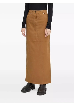 HERSKIND button-fastening maxi skirt - Brown