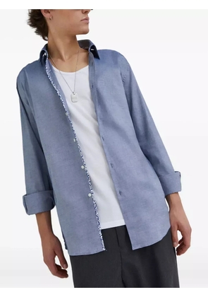 HUGO buttoned patterned shirt - Blue