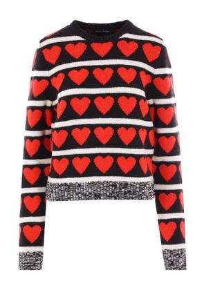 MERYLL ROGGE heart motif knit sweater - Red