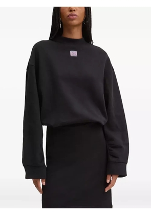 HUGO logo-plaque dress - Black