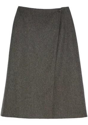 Yves Salomon A-line skirt - Grey