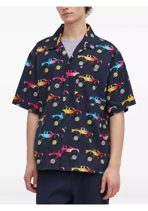 HUGO short-sleeve patterned shirt - Black