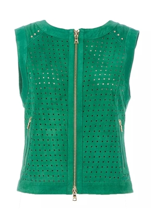 Drome Woven leather top - Green