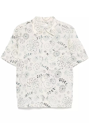 Universal Works embroidered shirt - Neutrals