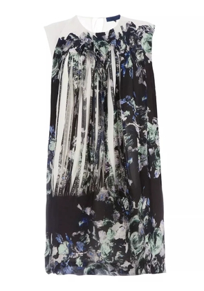 Sharon Wauchob printed front silk dress - White