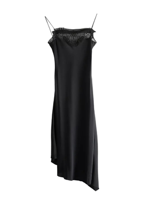 Marc Le Bihan laced asymmetric midi dress - Black