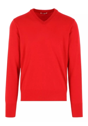 Auralee v-neck sweater - Red