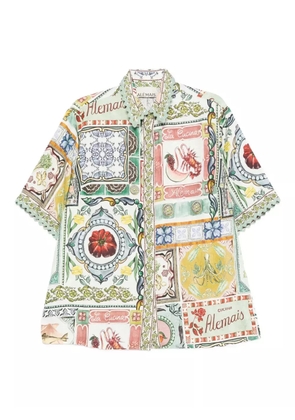 ALEMAIS graphic-print shirt - Green