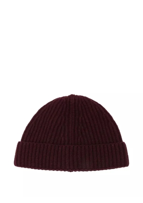 AMARANTO ribbed-knit beanie - Purple