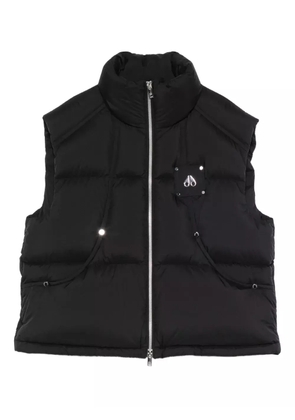 Moose Knuckles logo-appliqué gilet - Black