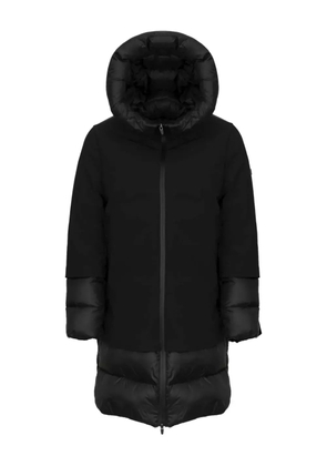 Canadian quilted hooded oversized coat - Black