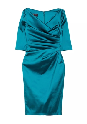 Talbot Runhof V-neck cocktail dress - Blue