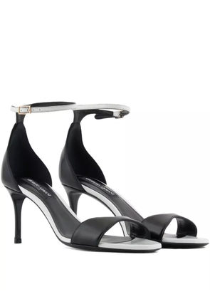 Giorgio Armani 70mm two-tone leather sandals - Black