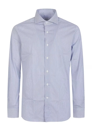 Orian striped cotton shirt - Blue