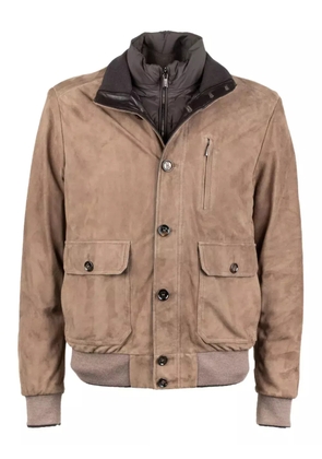 Moorer button-fastening flap-pocket jacket - Neutrals