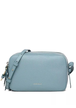 Coccinelle zip leather shoulder bag - Blue