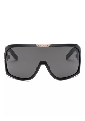 Philipp Plein Eyewear logo-plaque sunglasses - Black