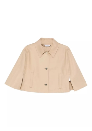 Max Mara button-down cape jacket - Neutrals