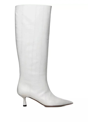 Giuliano Galiano 50mm Jane pointed toe boots - White