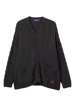 aftermaths cable-knit cardigan - Grey