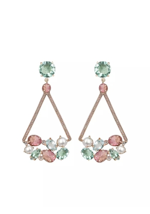 ATELIER MON triangular dangler earrings - Gold