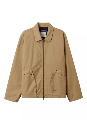 aftermaths zip-up shirt jacket - Neutrals