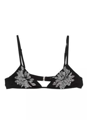 Amen floral embellished top - Black